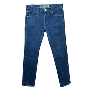 EXPRESS JEANS Slim Fit Rocco Slim Leg Blue Dark Wash Denim Jeans Mens Size 28x30